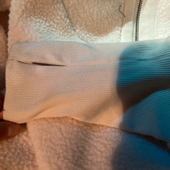 FP Free People Soft Dreaming Pull Over Cotton Cozy L Large Ivory White - Picture 14 of 16